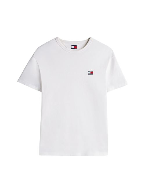 T-shirt bianca in cotone Tommy Jeans | DM0DM20322YBL